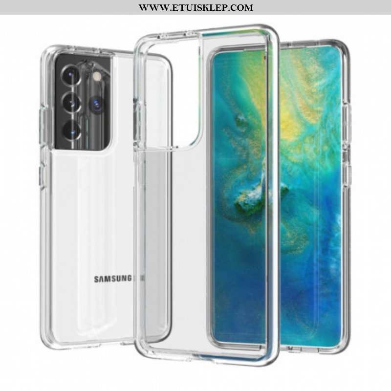 Etui do Samsung Galaxy S21 Ultra 5G Kolorowy Przezroczysty